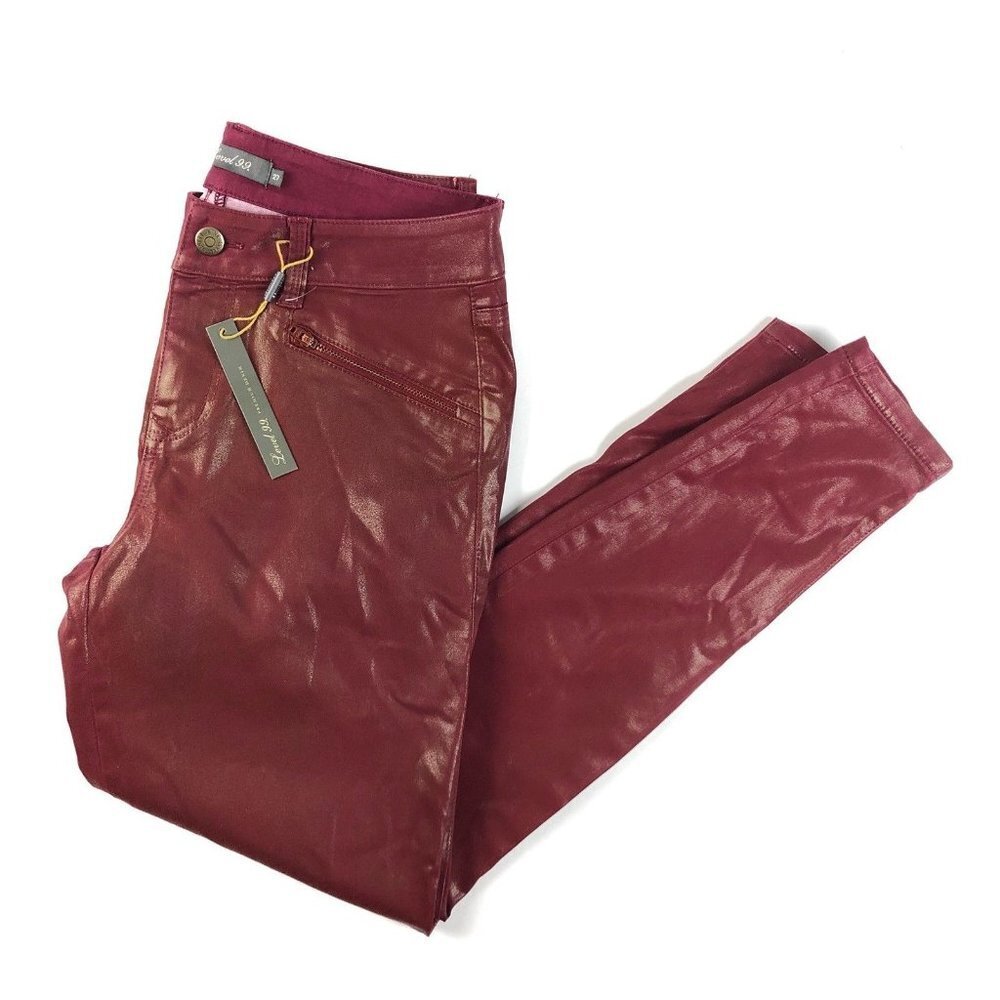 Stitch Fix Level 99 Charley Red Skinny Moto jeans